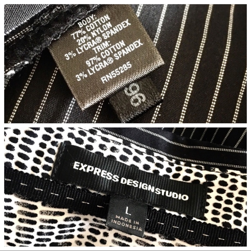 Express Design Studio Striped Button Down Shirt - image 8